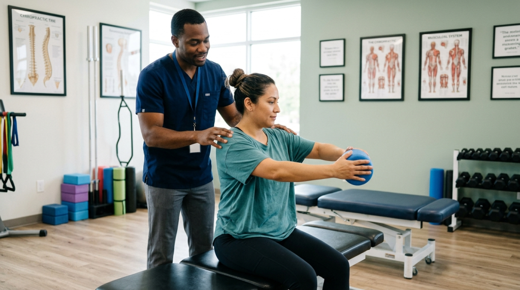 Chiropractic rehabilitation therapy after an auto accident injury